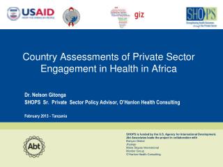 Country Assessments of Private Sector Engagement in Health in Africa