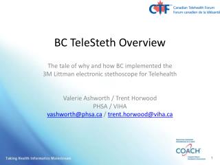 BC TeleSteth Overview