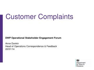 Customer Complaints