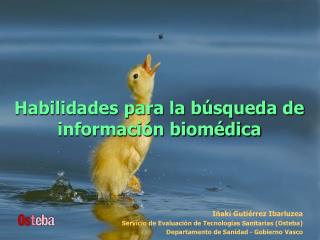 Habilidades para la búsqueda de información biomédica