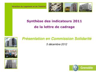 Présentation en Commission Solidarité 5 décembre 2012