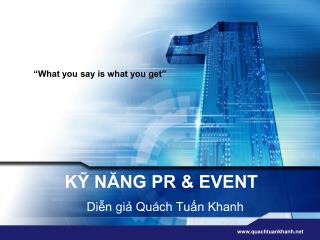 KỸ NĂNG PR &amp; EVENT