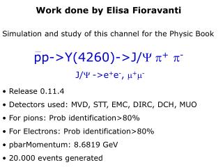 pp-&gt;Y(4260)-&gt;J/ Y p + p - J/ Y -&gt;e + e - , m + m -