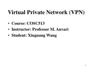 Virtual Private Network (VPN)