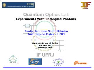 Experiments With Entangled Photons