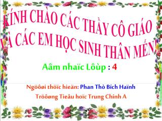 Aâm nhaïc Lôùp : 4