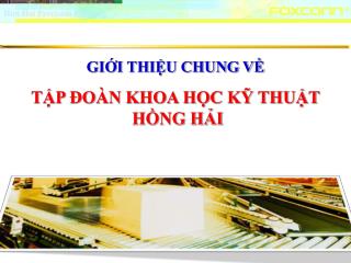 GIỚI THIỆU CHUNG VỀ TẬP ĐOÀN KHOA HỌC KỸ THUẬT HỒNG HẢI