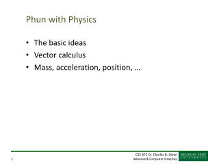 Phun with Physics