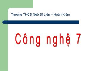 Trường THCS Ngô Sĩ Liên – Hoàn Kiếm