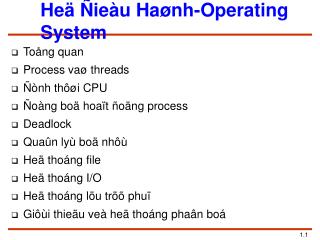 Heä Ñieàu Haønh-Operating System