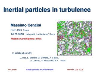 Inertial particles in turbulence