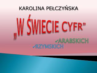 ARABSKICH RZYMSKICH