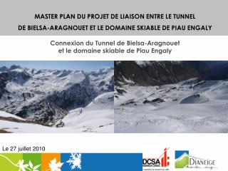 MASTER PLAN DU PROJET DE LIAISON ENTRE LE TUNNEL