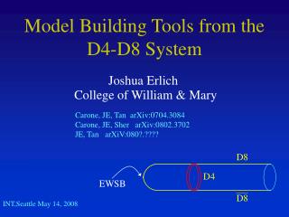 Model Building Tools from the D4-D8 System