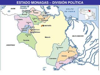 ESTADO MONAGAS – DIVISIÓN POLÍTICA