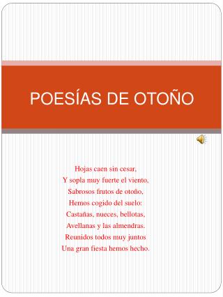 POESÍAS DE OTOÑO