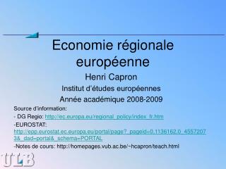 Economie régionale européenne