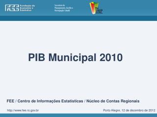 PIB Municipal 2010