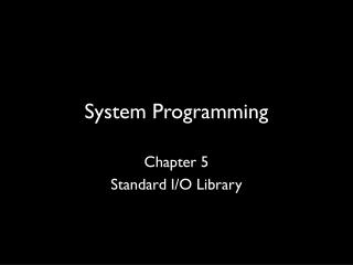 System Programming