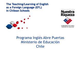Programa Inglés Abre Puertas Ministerio de Educación Chile
