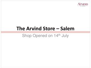 The Arvind Store – Salem