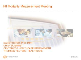 IHI Mortality Measurement Meeting