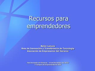 Recursos para emprendedores