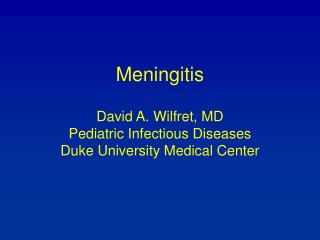 Meningitis
