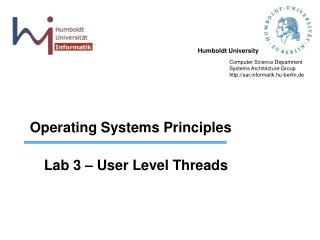 Operating Systems Principles