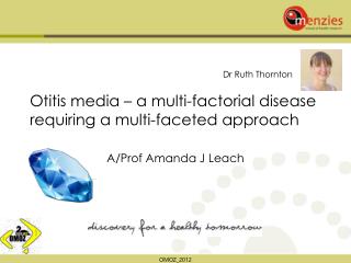 Otitis media – a multi-factorial disease requiring a multi-faceted approach