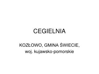 CEGIELNIA