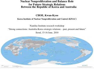 Nuclear Nonproliferation and Balance Role