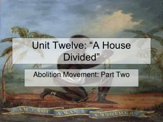 Unit Twelve: “A House Divided”