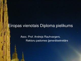 Eiropas vienotais Diploma pielikums