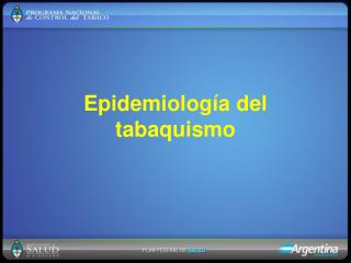 Epidemiología del tabaquismo