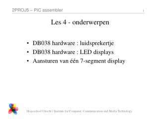 Les 4 - onderwerpen