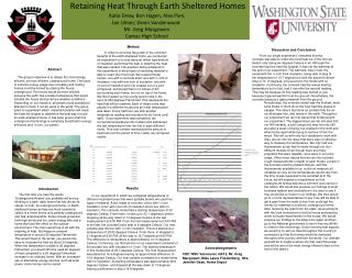 Retaining Heat Through Earth Sheltered Homes