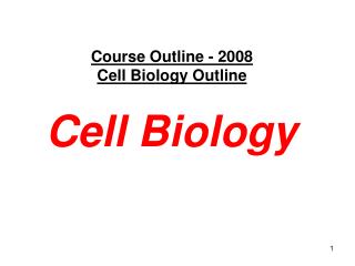 Cell Biology