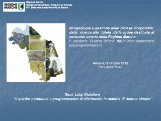 Regione Marche Servizio Infrastrutture, Trasporti ed Energia