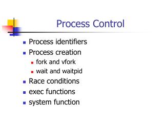 Process Control