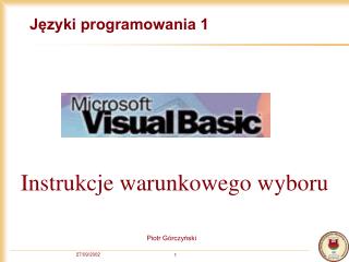 Języki programowania 1