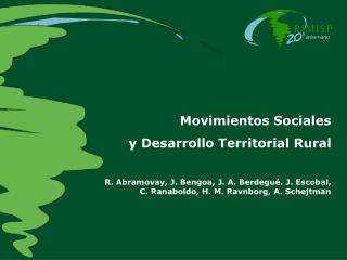 Movimientos Sociales y Desarrollo Territorial Rural