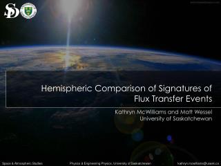 Hemispheric Comparison of Signatures of Flux Transfer Events