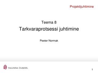 Projektijuhtimine