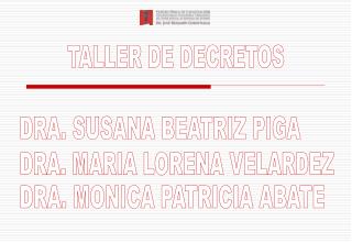 TALLER DE DECRETOS