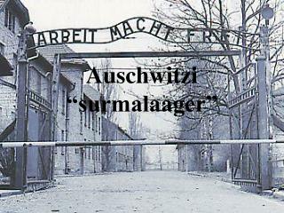 Auschwitzi “surmalaager”