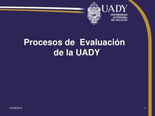 Procesos de Evaluación de la UADY