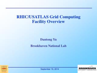 RHIC/USATLAS Grid Computing Facility Overview