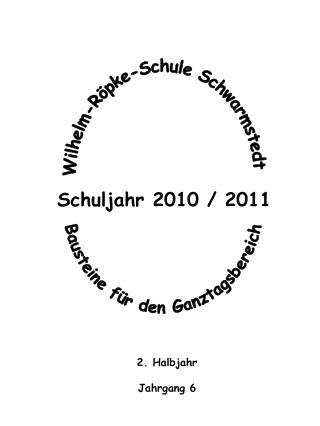 Schuljahr 2010 / 2011