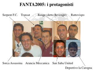 FANTA2005: i protagonisti